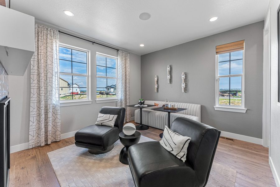 Furnished interior view inside a new home in Macanta, Castle Rock (Image 22).