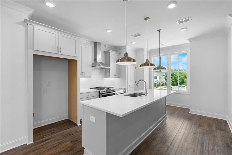 Furnished interior view inside a new home in Millcroft Townhomes, Buford (Image 6).