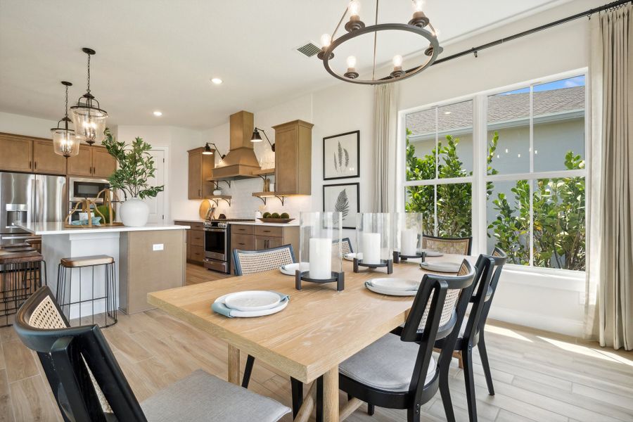 Dining area near kitchen