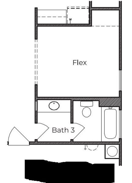 2D floor plan layout for the 2200 by Texas Homes in Trilogy Grove, Leon Valley, TX (Image 14).
