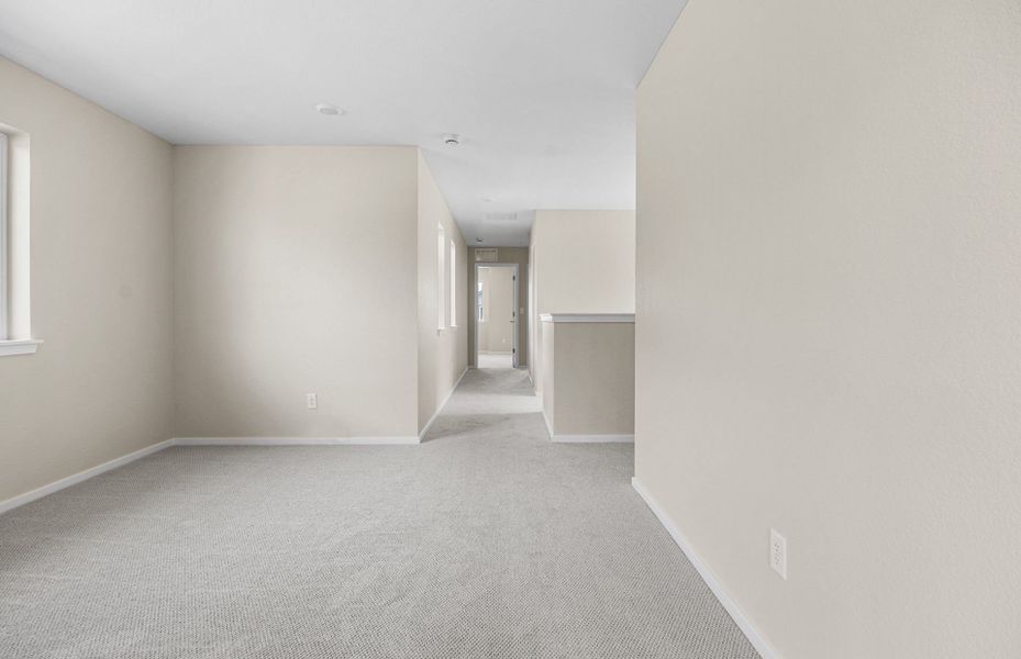 Spacious, unfurnished interior of a new home in Barefoot Village, Firestone (Image 18). Spacious, unfurnished interior of a new home in Barefoot Village, Firestone (Image 18).