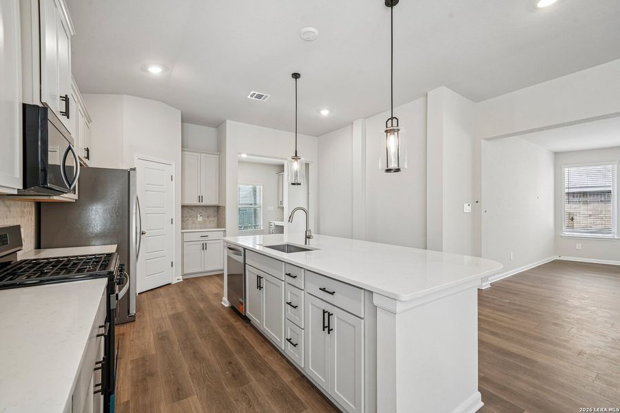 Furnished interior view inside a new home in Arcadia Ridge - Premier Series, San Antonio (Image 8). Furnished interior view inside a new home in Arcadia Ridge - Premier Series, San Antonio (Image 8).