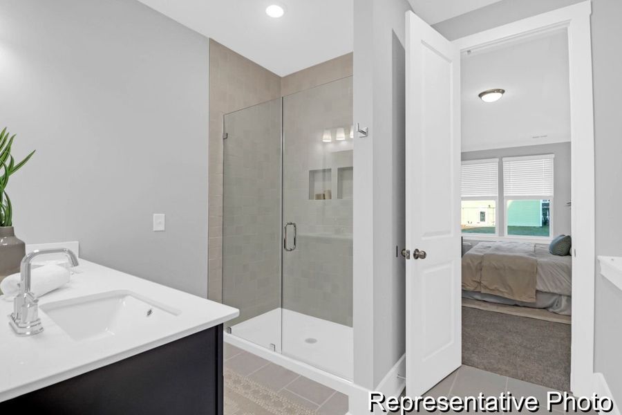 Furnished interior view inside a new home in Homecoming, Ravenel (Image 25).