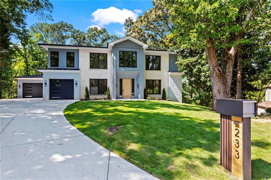 Front exterior of a new home in , Marietta, GA, highlighting curb appeal (Image 28).