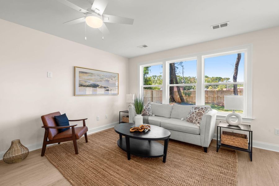 Furnished interior view inside a new home in , Charleston (Image 8).