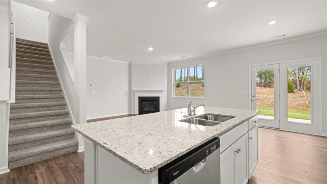 Furnished interior view inside a new home in , Cartersville (Image 7).