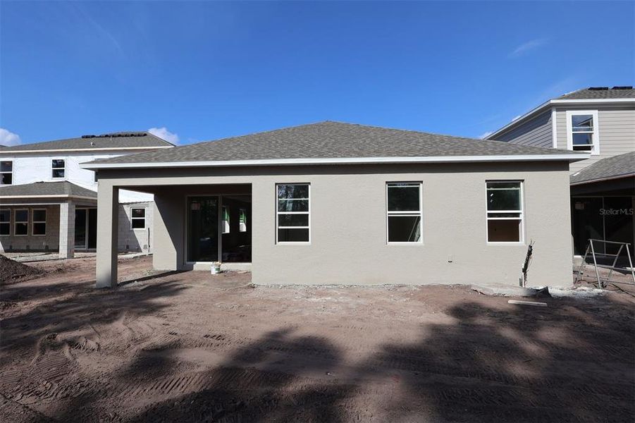 Exterior details and patio area of a home in Eden at Crossprairie, St. Cloud (Image 2).