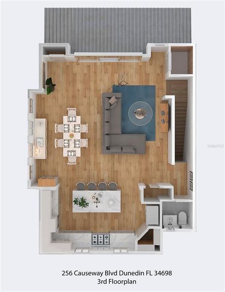 2D floor plan layout of this home in , Dunedin, FL (Image 47). 2D floor plan layout of this home in , Dunedin, FL (Image 47).