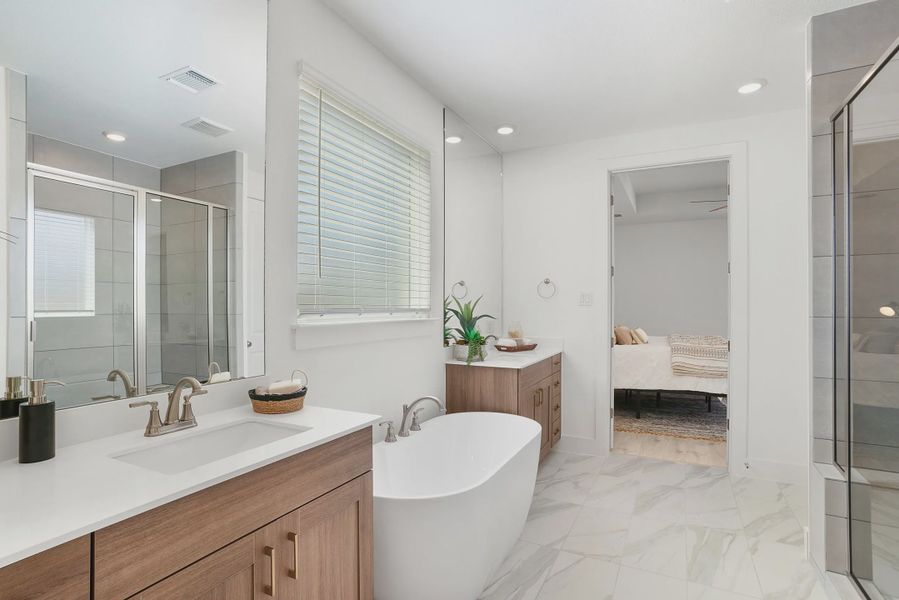 Representative furnished interior of a home built from the Grace by Chesmar Homes in Santa Rita Ranch, Liberty Hill (Image 12).