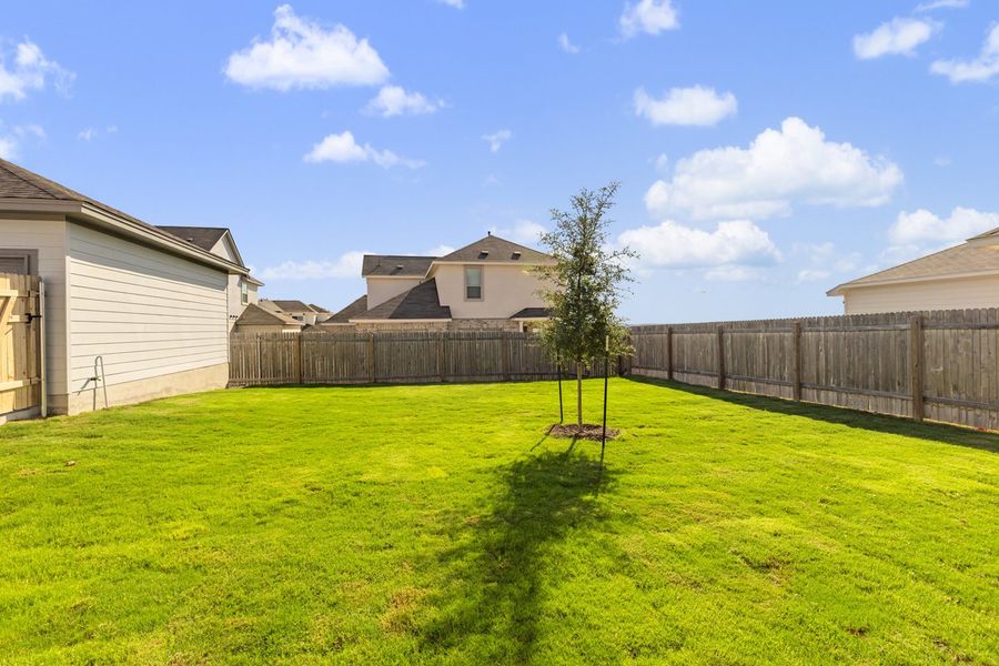 Exterior details and patio area of a home in Sage Hollow, Kyle (Image 26). Exterior details and patio area of a home in Sage Hollow, Kyle (Image 26).