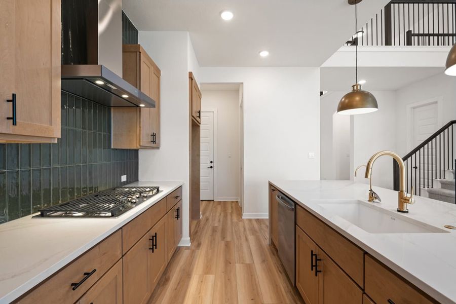 Furnished interior view inside a new home in Park Collection at Lariat, Liberty Hill (Image 14).