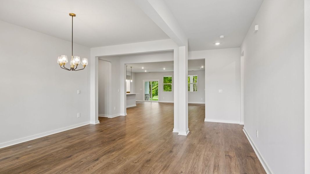 Representative unfurnished interior of a home built from the Holden by D.R. Horton in Harvest Point, Spring Hill (Image 25).