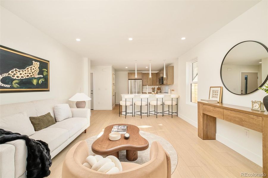 Furnished interior view inside a new home in , Denver (Image 9).