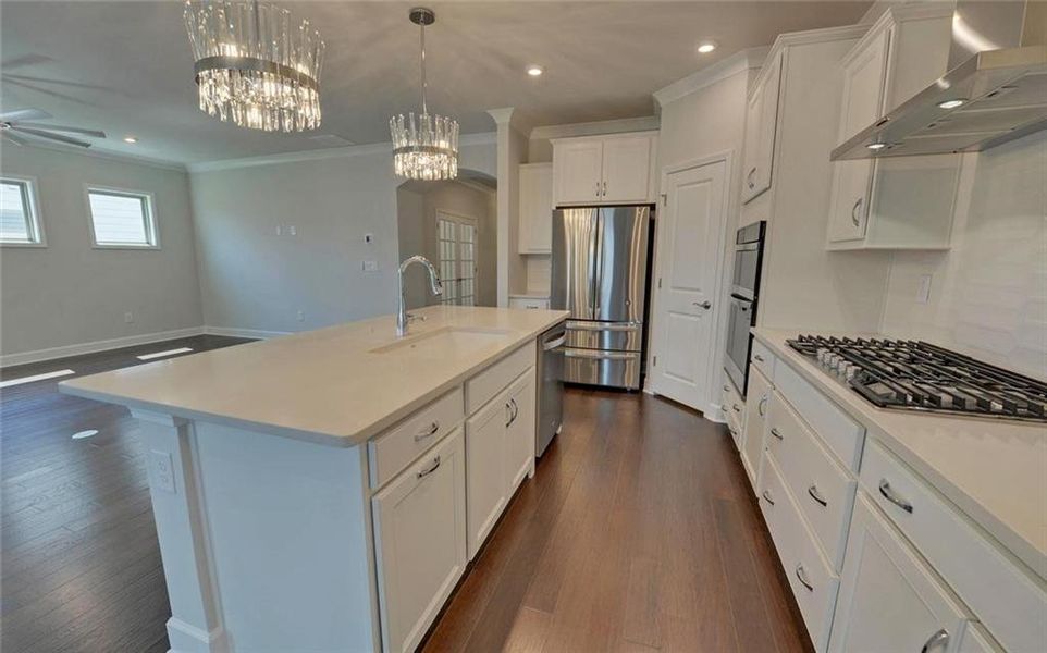 Furnished interior view inside a new home in , Hoschton (Image 5).