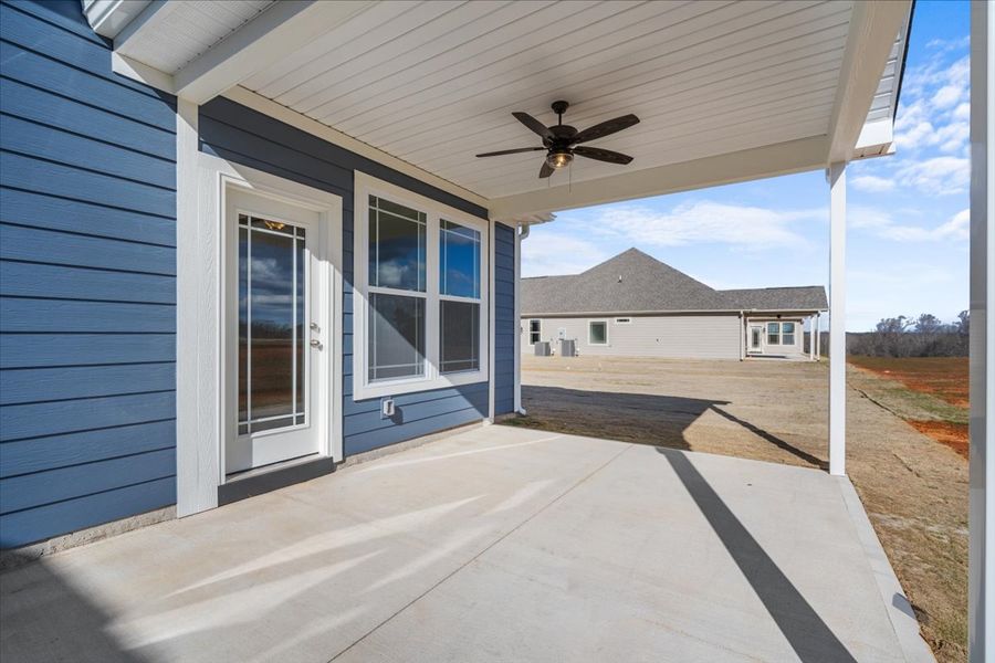 Representative exterior details of a home built from the Roosevelt by Enchanted Homes in Guadalupe Heights, Seguin (Image 24).