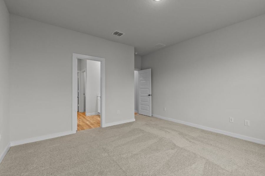 A room with white walls. A room with white walls.