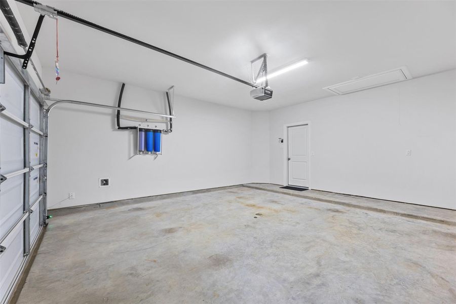 Full 2 car garage also has bit of storage space and is home to the WATER SOFTENER! That's a wonderful upgrade INCLUDED! Full 2 car garage also has bit of storage space and is home to the WATER SOFTENER! That's a wonderful upgrade INCLUDED!