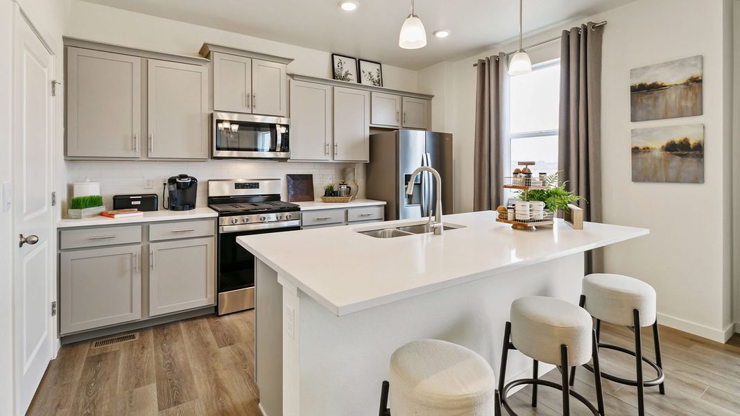 Furnished interior view inside a new home in Vista Meadows, Fort Lupton (Image 14).