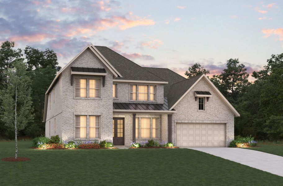Representative exterior photo of a completed home built from the Lockhart by Beazer Homes in Heath Golf and Yacht Club, Heath, TX (Image 2).