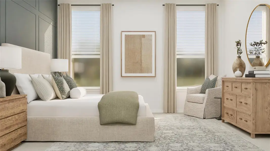 Furnished interior view inside a new home in The Preserve at Rosenberg, Rosenberg (Image 3).