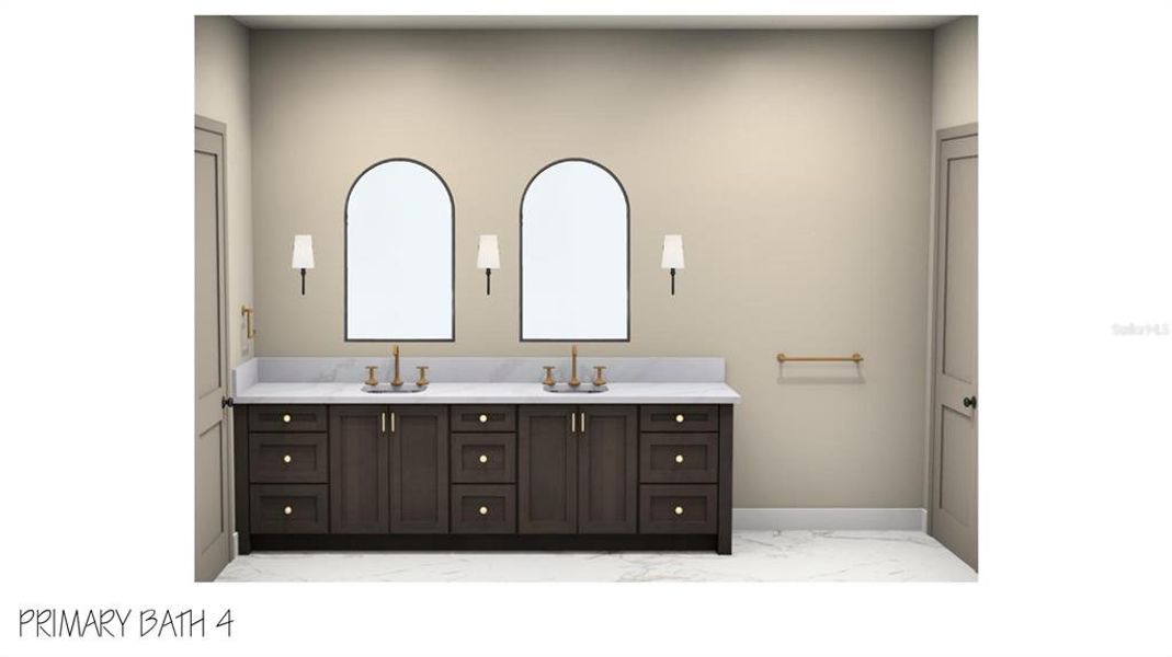 Furnished interior view inside a new home in , Orlando (Image 14).