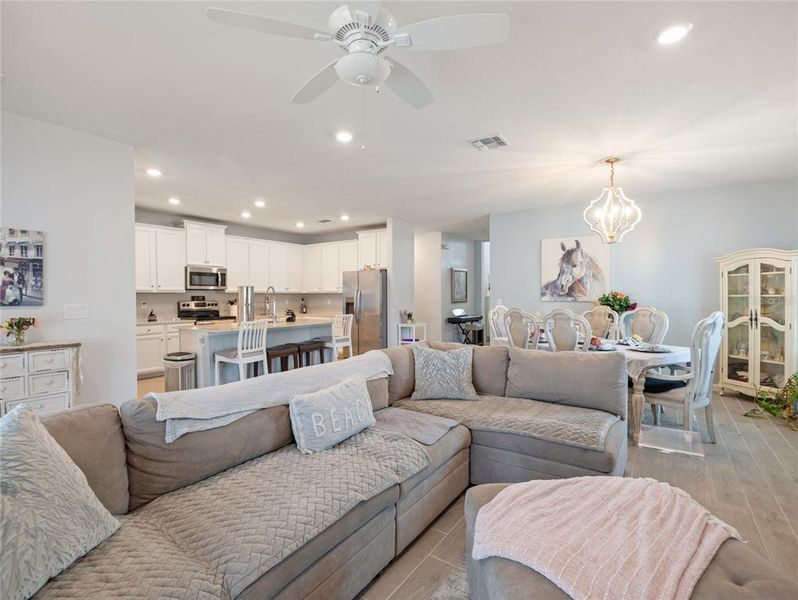 Furnished interior view inside a new home in Liberty Village: Liberty Village - Phase One, Ocala (Image 9).