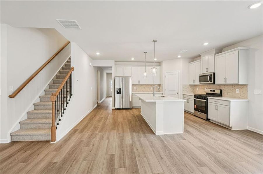 Furnished interior view inside a new home in Westmont Preserve, Powder Springs (Image 6).