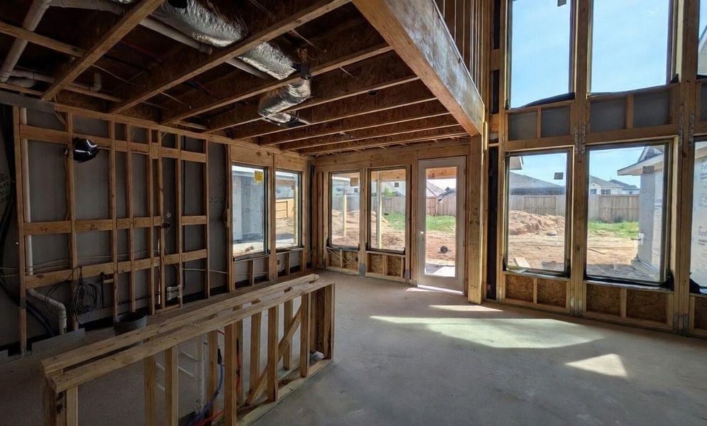 In-progress construction of a new home in Sienna 45', 50', Missouri City, TX (Image 3).