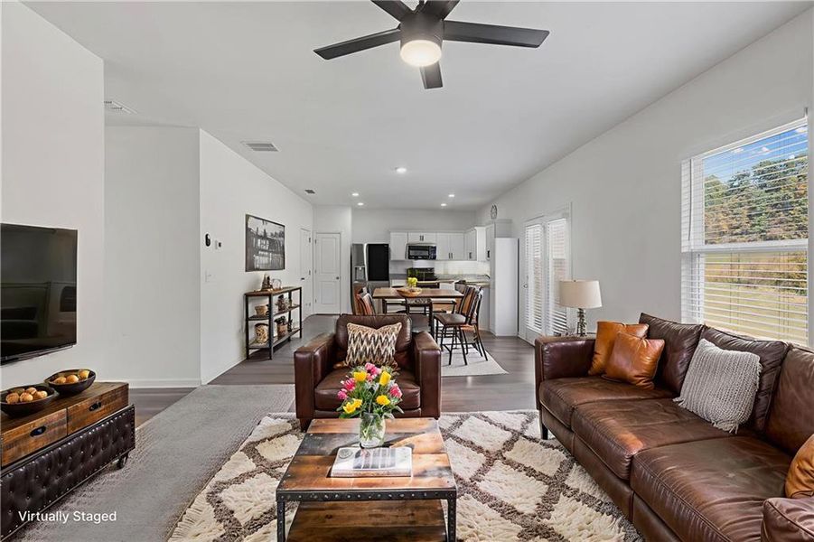 Furnished interior view inside a new home in , Winder (Image 5).