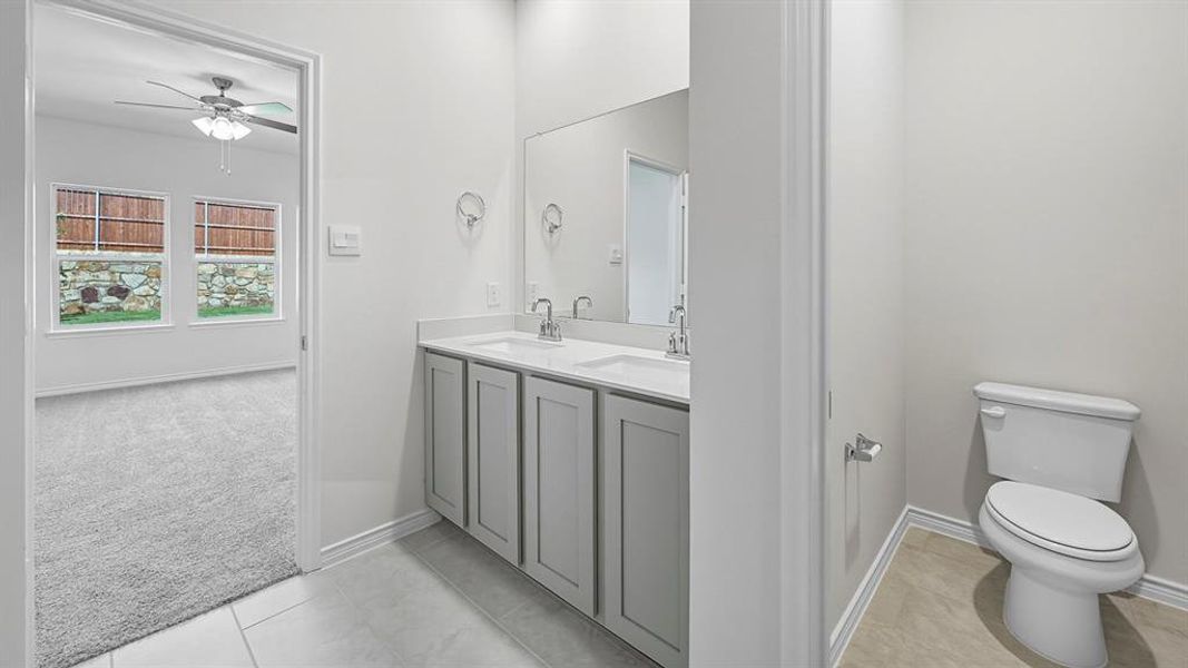 Furnished interior view inside a new home in Silverado, Aubrey (Image 12).