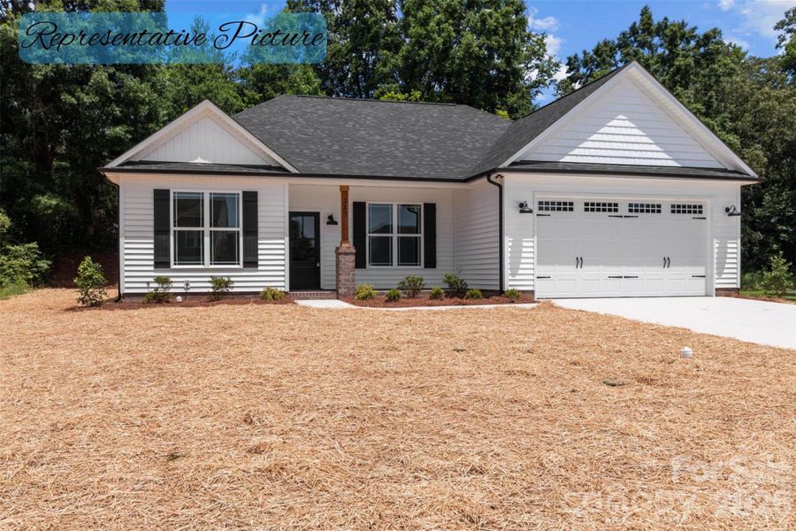 Front exterior of a new home in , Albemarle, NC, highlighting curb appeal (Image 21).