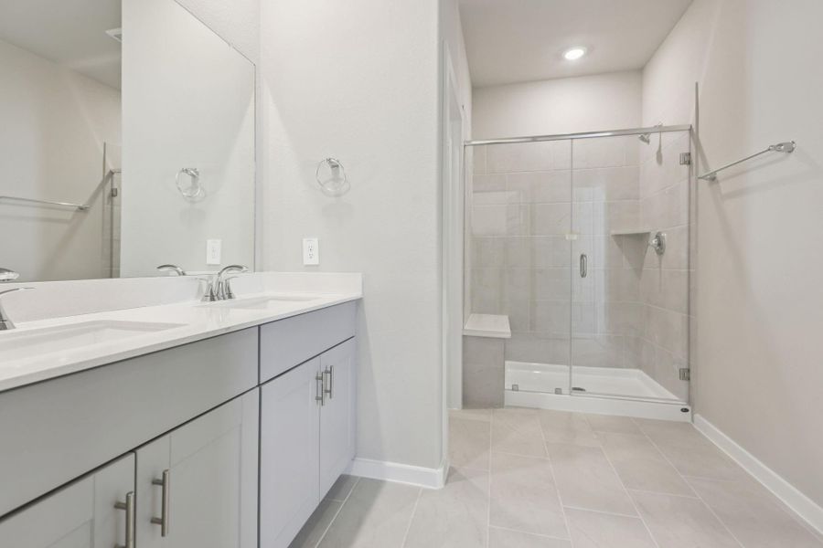 Furnished interior view inside a new home in Kemah Crossing - City Series, Kemah (Image 12). Furnished interior view inside a new home in Kemah Crossing - City Series, Kemah (Image 12).