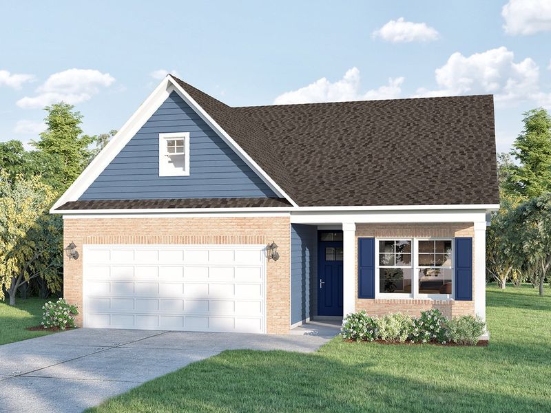 Elevation A2 - Extended Porch