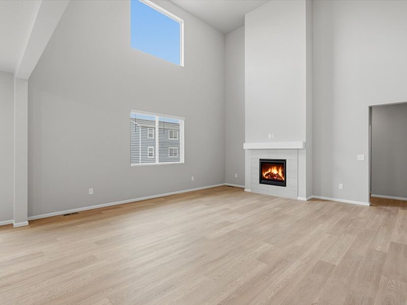 Spacious, unfurnished interior of a new home in Poudre Heights: The Alpine Collection, Windsor (Image 12).