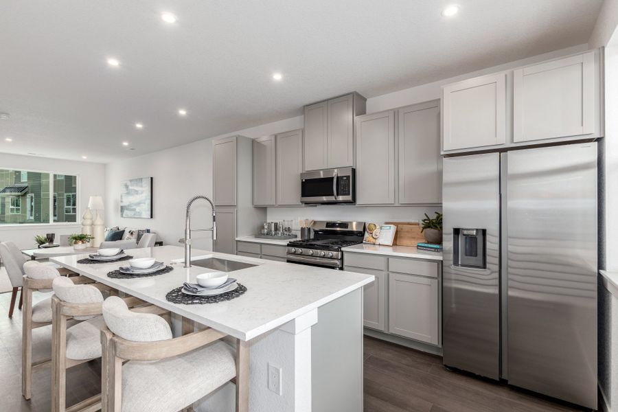 Furnished interior view inside a new home in The Commons at Victory Ridge, Colorado Springs (Image 6).