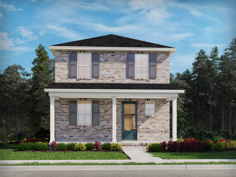 Representative exterior photo of a completed home built from the Everett - Bonus by Meritage Homes in Poplar Farms, Franklin, TN (Image 11).