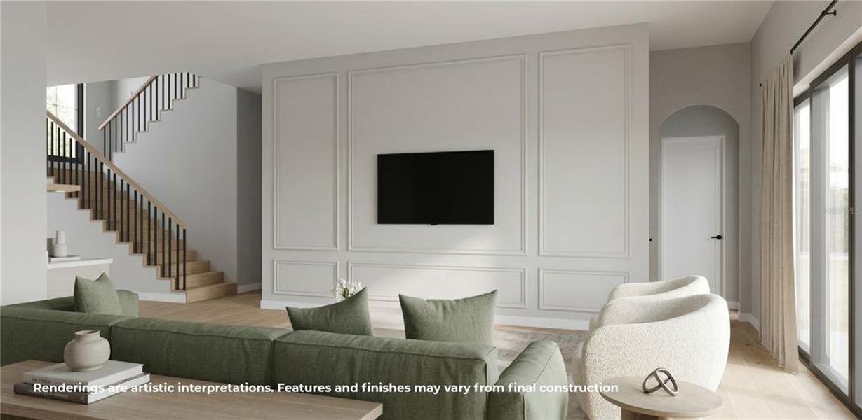 Furnished interior view inside a new home in , Orlando (Image 4).