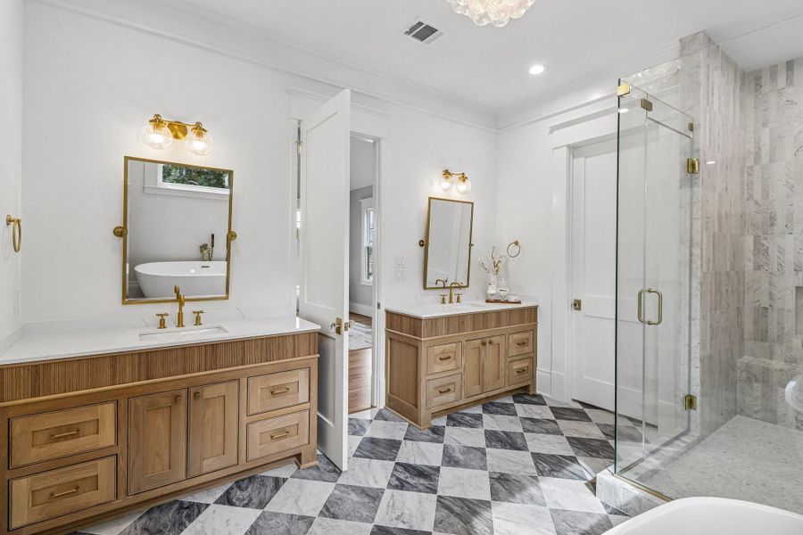 Furnished interior view inside a new home in , Houston (Image 15).