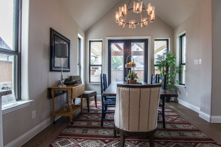 Representative furnished interior of a home built from the Franklin by Windmiller Custom Homes in The Highlands, Northlake (Image 8). Representative furnished interior of a home built from the Franklin by Windmiller Custom Homes in The Highlands, Northlake (Image 8).