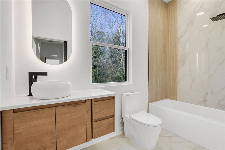 Furnished interior view inside a new home in , Atlanta (Image 15). Furnished interior view inside a new home in , Atlanta (Image 15).