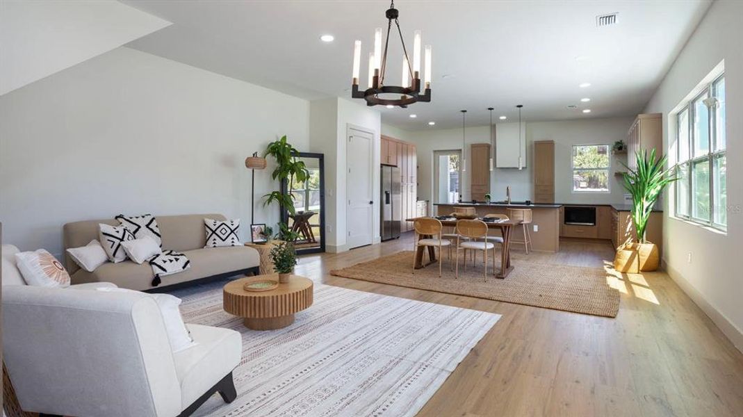 Furnished interior view inside a new home in , Tampa (Image 12). Furnished interior view inside a new home in , Tampa (Image 12).