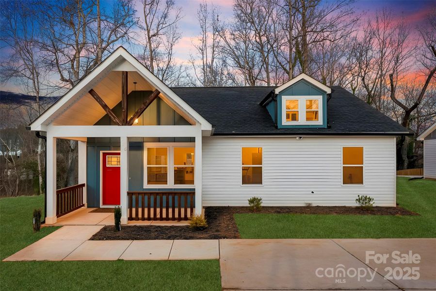 Front exterior of a new home in , Cherryville, NC, highlighting curb appeal (Image 25).
