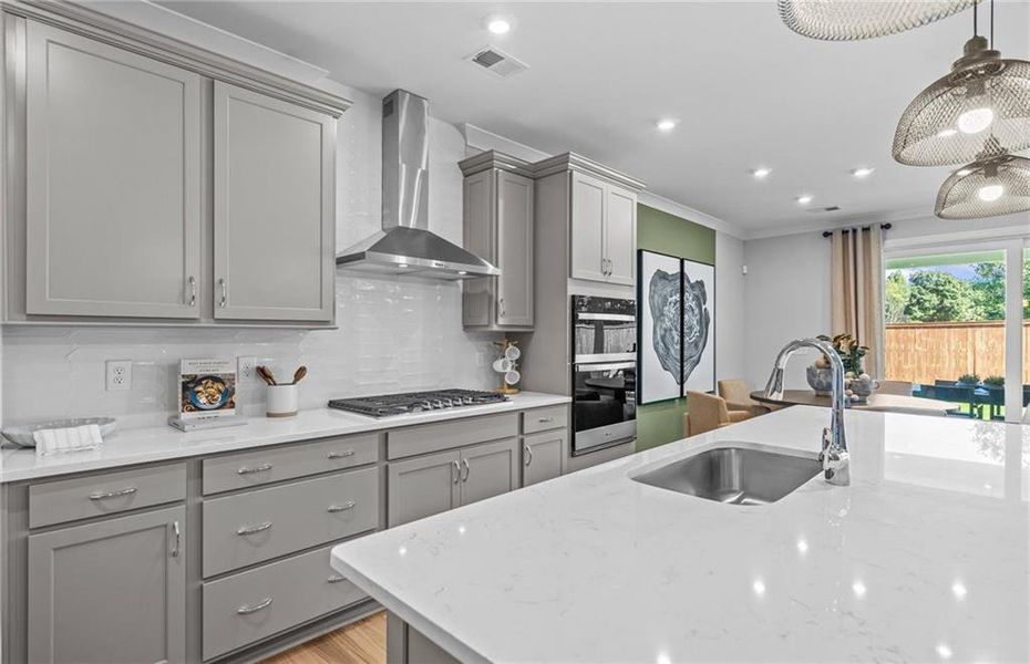 Furnished interior view inside a new home in Linden Grove, Powder Springs (Image 15).