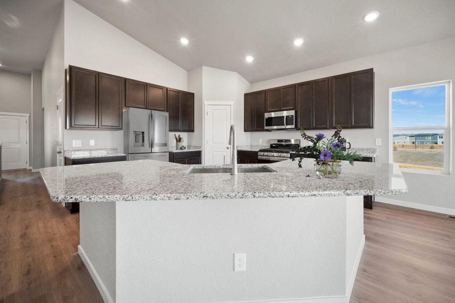 Representative furnished interior of a home built from the The Jackson by View Homes in Jackson Creek North, Monument (Image 12).