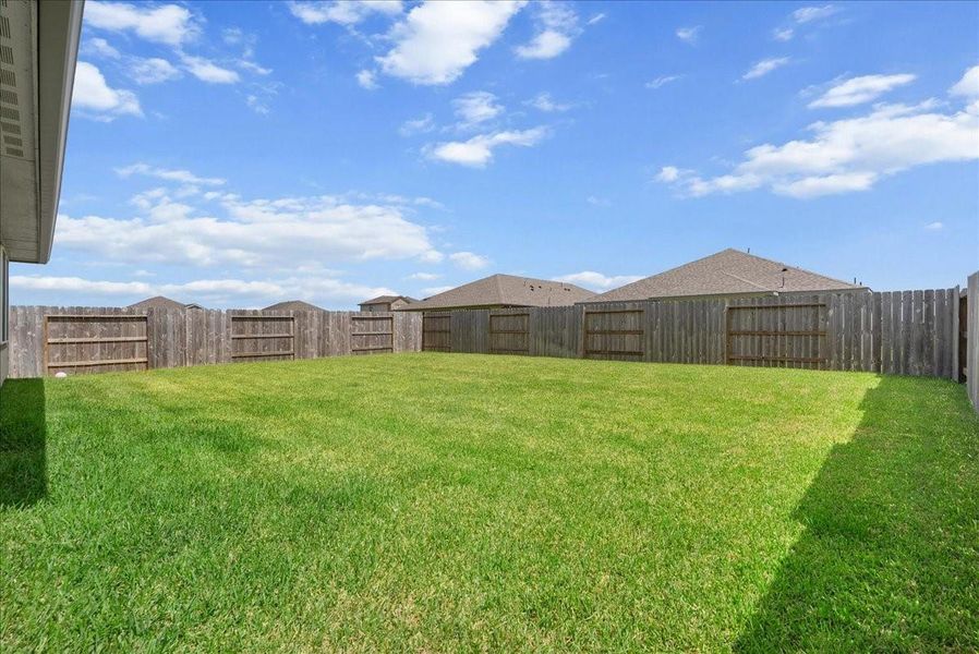 Exterior details and patio area of a home in , Texas City (Image 4). Exterior details and patio area of a home in , Texas City (Image 4).