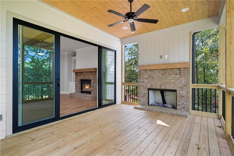 Exterior details and patio area of a home in , Canton (Image 26).