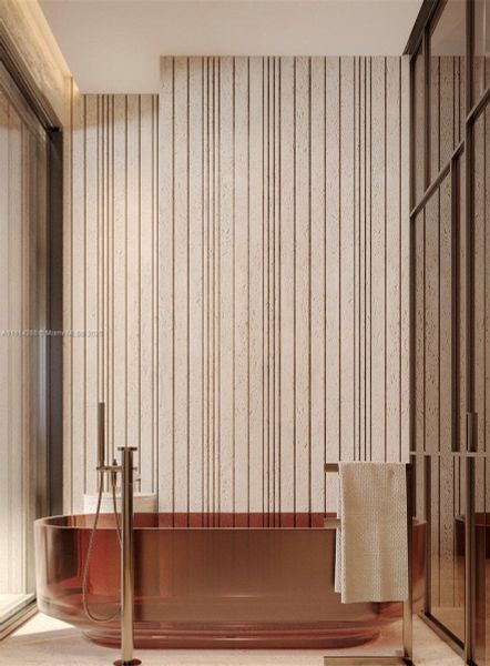 Furnished interior view inside a new home in , Miami Beach (Image 14).