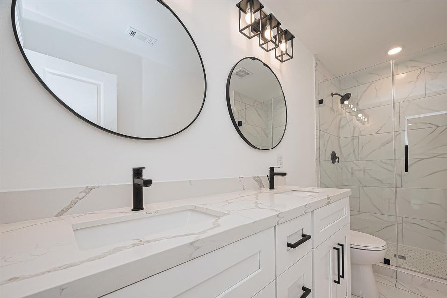 Furnished interior view inside a new home in , Houston (Image 11).