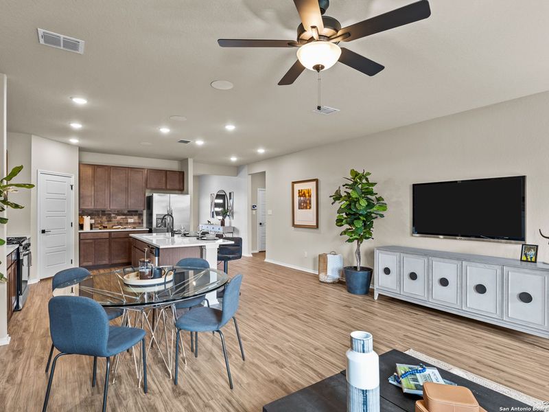 Furnished interior view inside a new home in Bricewood, San Antonio (Image 18).