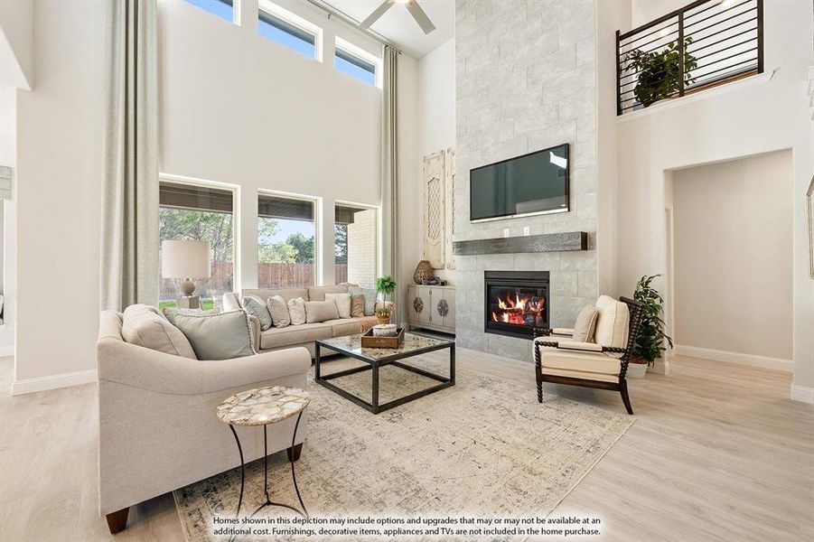 Furnished interior view inside a new home in ArrowBrooke, Aubrey (Image 20).